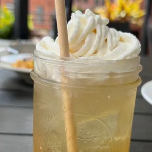 Butterbeer with less whipped cream