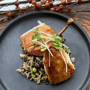 Airline Chicken Breast with Mushroom Ragu