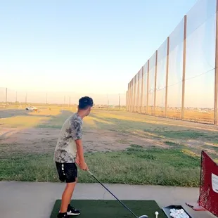 Beautiful night for some golf