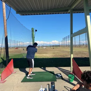 Beautiful day for some hitting