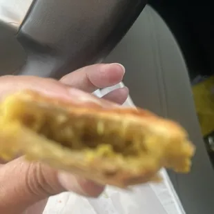 Curry chicken Jamaican Style Patty. Solid!