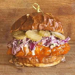 Vegan Buffalo Chikn Sandwich