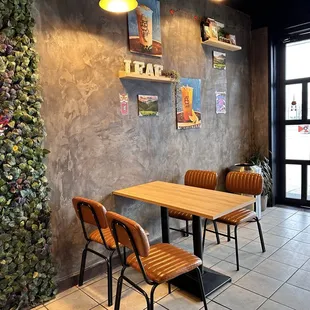 the interior of the teahouse