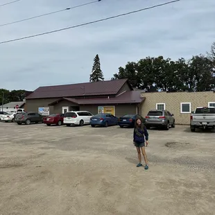 Outside