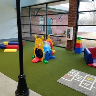 Indoor play Area and water fountains
