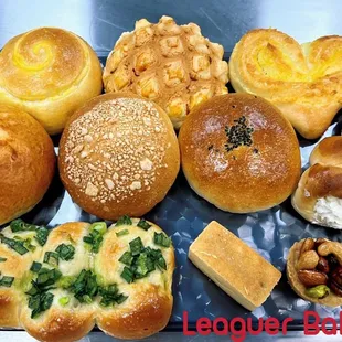 Assorted Taiwanese Pastries made with less sugar and oil, healthy pastries.