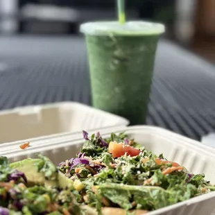 Kale avocado tacos and King Cure