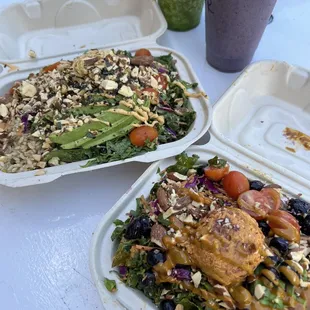 surfer bowl (back) &amp; rainbow bowl
