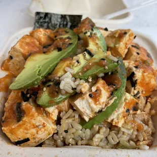 Tofu poke bowl