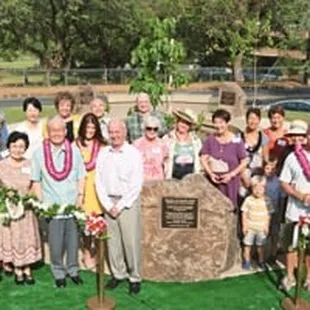 Soka Gakkai International members, community leaders, scholars and state representatives officially open the Leahi Peace Garden