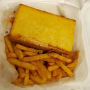 a sandwich and french fries