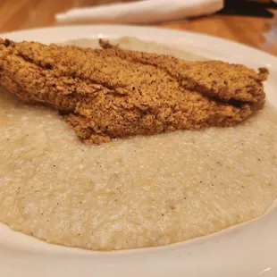 Catfish and grits