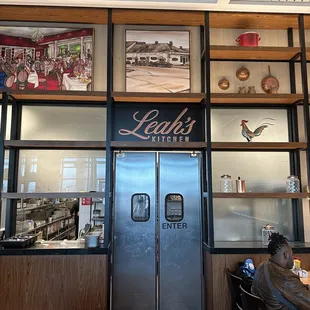the front of the restaurant