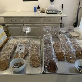 a variety of baked goods