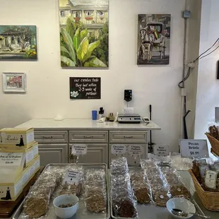 a variety of baked goods