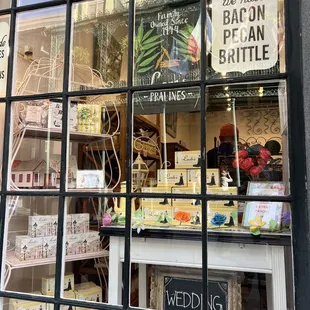 Picking up some sweets to take home....