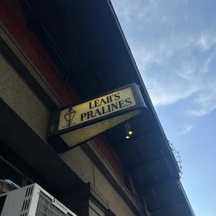 a sign on the side of a building