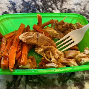 Chicken was dry as a bone