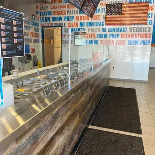 the inside of a restaurant