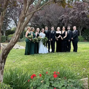 Front of the property, where the ceremony took place.