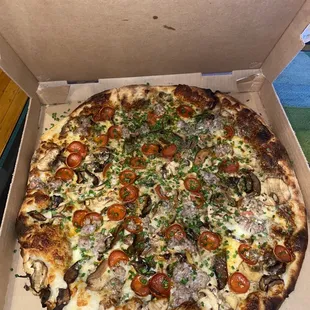 Mushroom + sausage and pepperoni