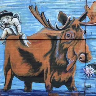 Moose mural