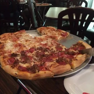 Large Sicilian pizza