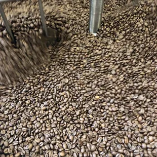 Coffee bean roasting