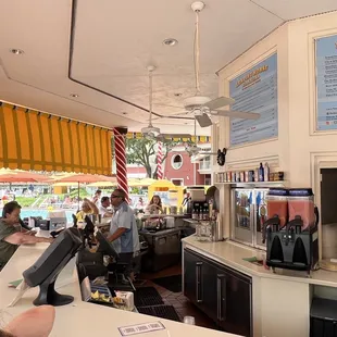 customers at the counter