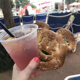 Tilt-a-Whirl and a Mickey Pretzel