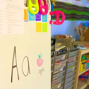 1st of preschool focused around the letter A