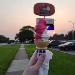 Twist dipped in birthday cake