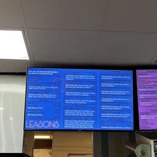 menus