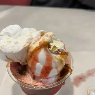 an ice cream sundae