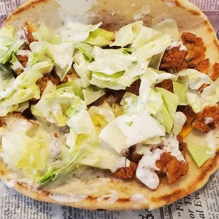 Fried chicken pita
