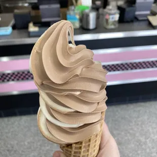 A  large soft serve twist.