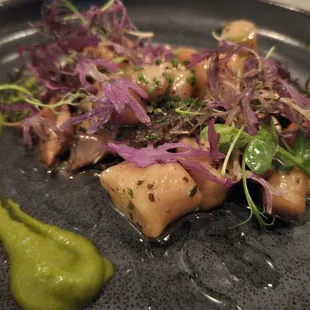 The gnocchi and baby scallops were wonderful and delicate.