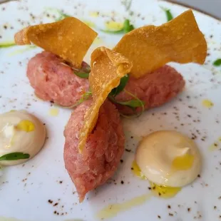 Ahi tuna tartare - great