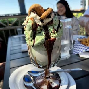 Ice Cream: Cassidy Cookie Monster Crunch replaced with Mint Chocolate Chip Ice Cream