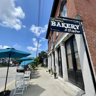 the front of the restaurant