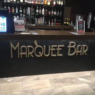 the bar