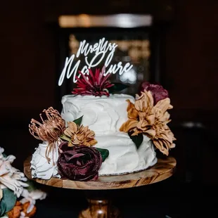 a wedding cake