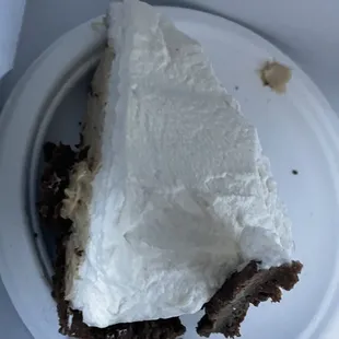 Peanut butter with Girl Scout cookie crust