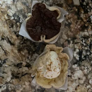 Banana and chocolate pie bites