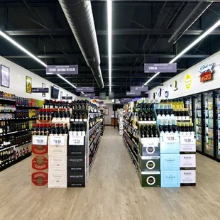 the aisle of the store