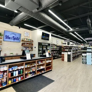 the inside of the store