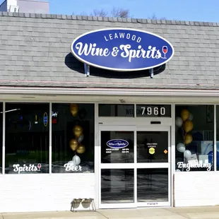 the front of the store