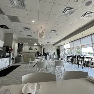 the interior of a restaurant