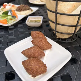 a plate of food on a table