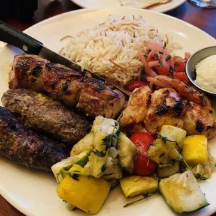 Mixed Grill Kabob Plate at Lebanese Taverna Pentagon City (5/5) Stars!